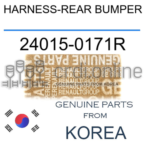 HARNESS-REAR BUMPER [ORIGINAL] 24015-0171R 240150171R 24015 0171R