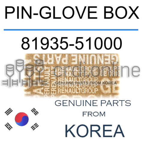 PIN-GLOVE BOX [ORIGINAL] 81935-51000 8193551000 81935 51000