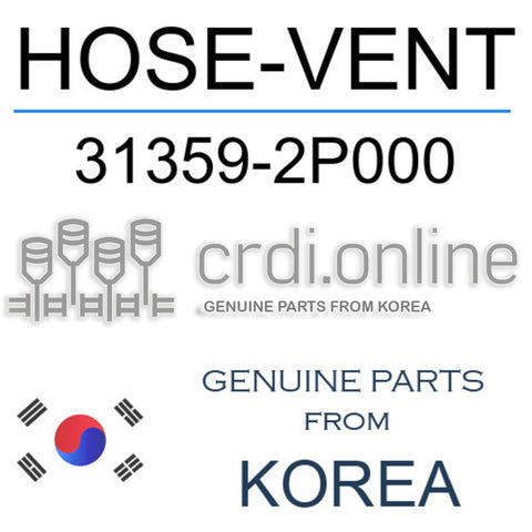 HOSE-VENT [ORIGINAL] 31359-2P000 313592P000 31359 2P000