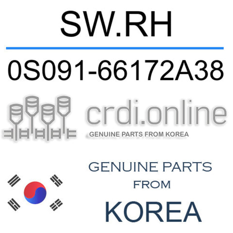 SW.RH [ORIGINAL] 0S091-66172A38 0S09166172A38 0S091 66172A38