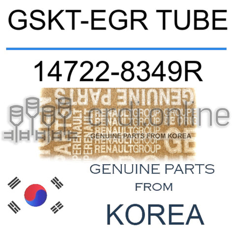 GSKT-EGR TUBE [ORIGINAL] 14722-8349R 147228349R 14722 8349R