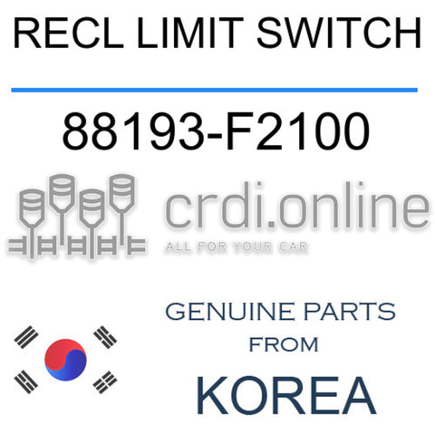 RECL LIMIT SWITCH 88193-F2100 88193F2100 88193 F2100