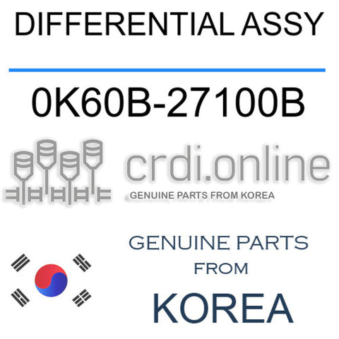 DIFFERENTIAL ASSY [ORIGINAL] 0K60B-27100B 0K60B27100B 0K60B 27100B