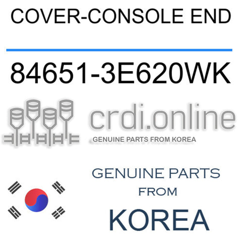 COVER-CONSOLE END [ORIGINAL] 84651-3E620WK 846513E620WK 84651 3E620WK