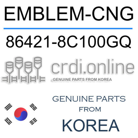 EMBLEM-CNG [ORIGINAL] 86421-8C100GQ 864218C100GQ 86421 8C100GQ