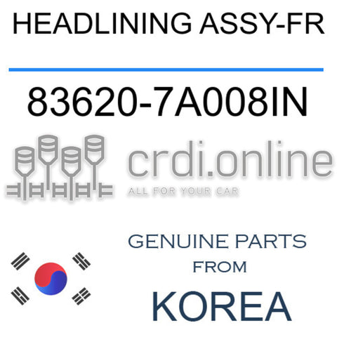 HEADLINING ASSY-FR [ORIGINAL] 83620-7A008IN 836207A008IN 83620 7A008IN
