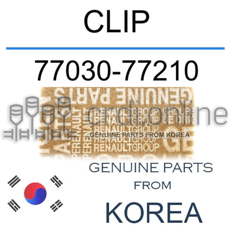 CLIP [ORIGINAL] 77030-77210 7703077210 77030 77210