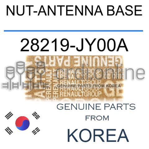 NUT-ANTENNA BASE [ORIGINAL] 28219-JY00A 28219JY00A 28219 JY00A