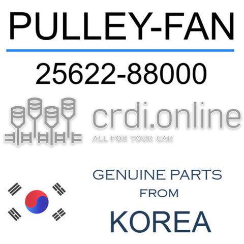 PULLEY-FAN [ORIGINAL] 25622-88000 2562288000 25622 88000