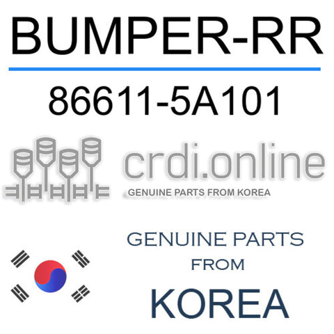[ORIGINAL] BUMPER-RR 86611-5A101 866115A101 86611 5A101
