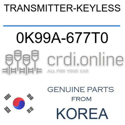 TRANSMITTER-KEYLESS [ORIGINAL] 0K99A-677T0 0K99A677T0 0K99A 677T0