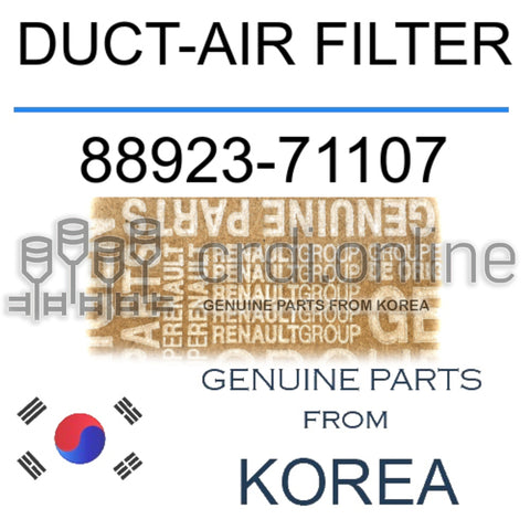 DUCT-AIR FILTER [ORIGINAL] 88923-71107 8892371107 88923 71107