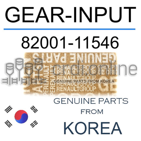 GEAR-INPUT [ORIGINAL] 82001-11546 8200111546 82001 11546