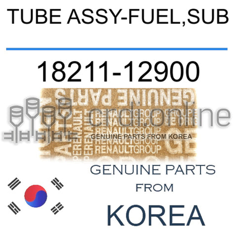 TUBE ASSY-FUEL,SUB [ORIGINAL] 18211-12900 1821112900 18211 12900