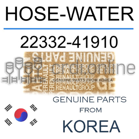 HOSE-WATER [ORIGINAL] 22332-41910 2233241910 22332 41910