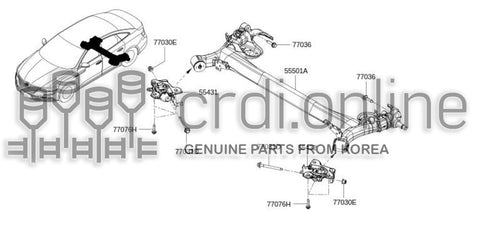 AXLE ASSY-REAR 55501-3664R 555013664R 55501 3664R