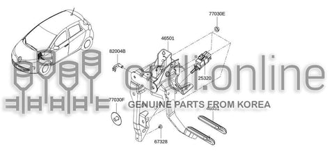 SWITCH ASSY-STOP LAMP 25320-3383R 253203383R 25320 3383R