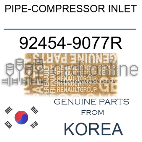 PIPE-COMPRESSOR INLET [ORIGINAL] 92454-9077R 924549077R 92454 9077R