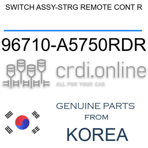 SWITCH ASSY-STRG REMOTE CONT R 96710-A5750RDR 96710A5750RDR 96710 A5750RDR