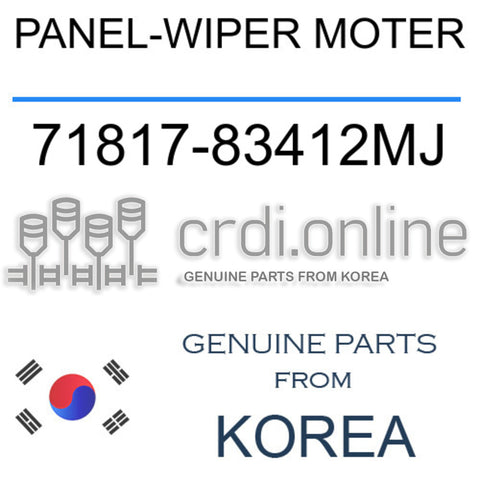 PANEL-WIPER MOTER [ORIGINAL] 71817-83412MJ 7181783412MJ 71817 83412MJ