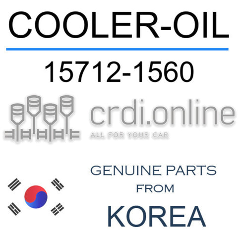 COOLER-OIL [ORIGINAL] 15712-1560 157121560 15712 1560