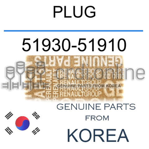 PLUG [ORIGINAL] 51930-51910 5193051910 51930 51910