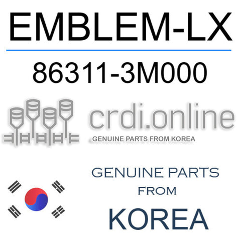 EMBLEM-LX 86311-3M000 863113M000 86311 3M000