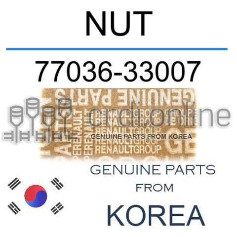 NUT [ORIGINAL] 77036-33007 7703633007 77036 33007
