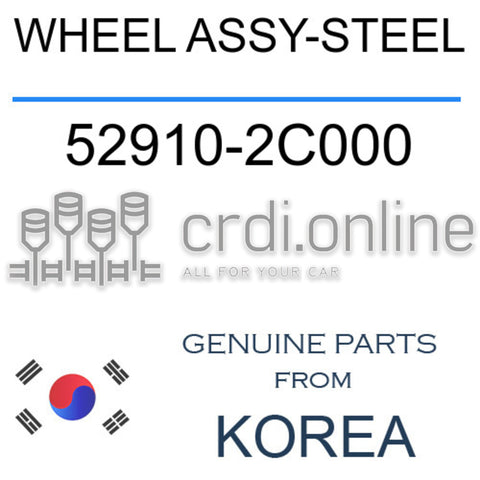 WHEEL ASSY-STEEL 52910-2C000 529102C000 52910 2C000