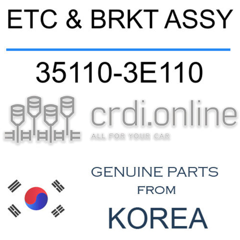 ETC & BRKT ASSY [ORIGINAL] 35110-3E110 351103E110 35110 3E110