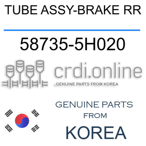 TUBE ASSY-BRAKE RR 58735-5H020 587355H020 58735 5H020