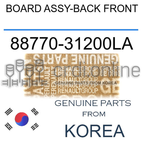 BOARD ASSY-BACK FRONT [ORIGINAL] 88770-31200LA 8877031200LA 88770 31200LA