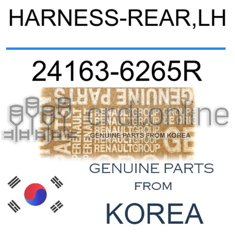 HARNESS-REAR,LH [ORIGINAL] 24163-6265R 241636265R 24163 6265R