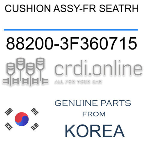 CUSHION ASSY-FR SEATRH [ORIGINAL] 88200-3F360715 882003F360715 88200 3F360715