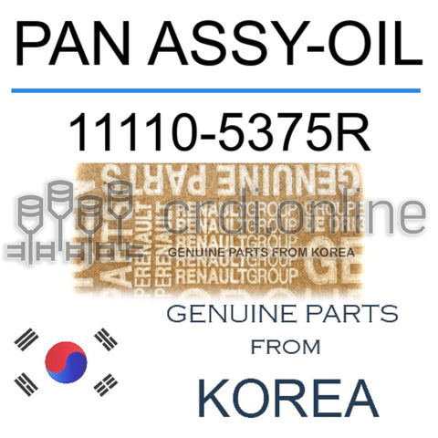 PAN ASSY-OIL [ORIGINAL] 11110-5375R 111105375R 11110 5375R