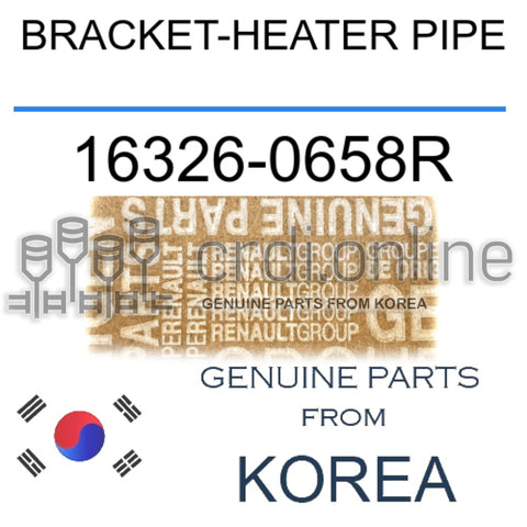 BRACKET-HEATER PIPE [ORIGINAL] 16326-0658R 163260658R 16326 0658R
