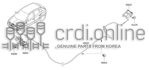HANDLE ASSY-HOOD LOCK CONTROL 65622-JY40A 65622JY40A 65622 JY40A