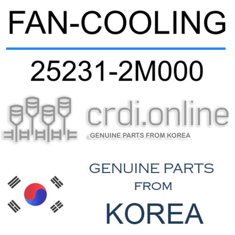 FAN-COOLING 25231-2M000 252312M000 25231 2M000