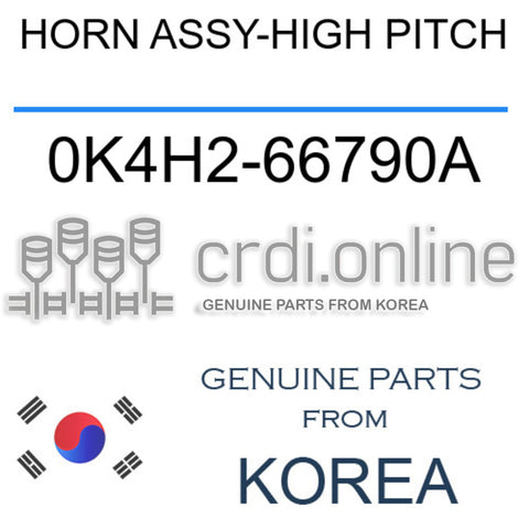HORN ASSY-HIGH PITCH [ORIGINAL] 0K4H2-66790A 0K4H266790A 0K4H2 66790A
