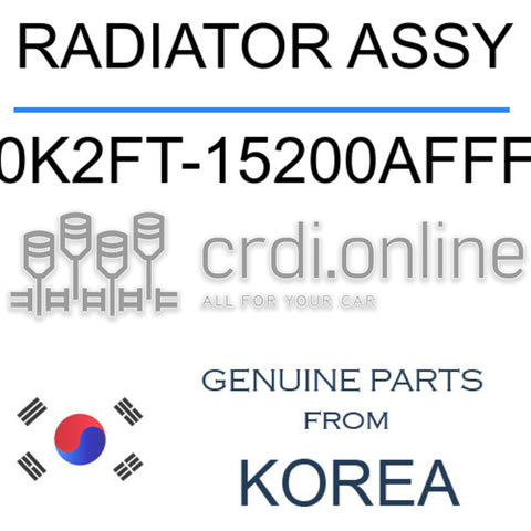 RADIATOR ASSY [ORIGINAL] 0K2FT-15200AFFF 0K2FT15200AFFF 0K2FT 15200AFFF