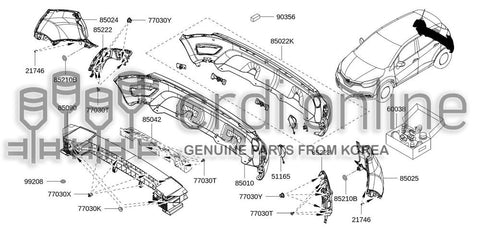 BRACKET-REAR BUMPER SIDELH 85223-3250R 852233250R 85223 3250R