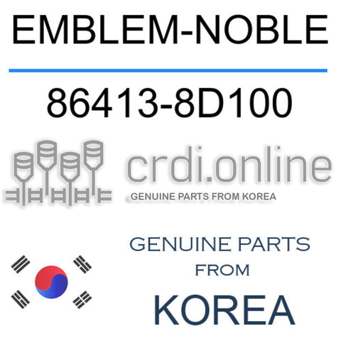EMBLEM-NOBLE [ORIGINAL] 86413-8D100 864138D100 86413 8D100