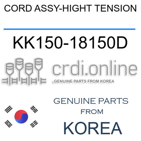 CORD ASSY-HIGHT TENSION KK150-18150D KK15018150D KK150 18150D