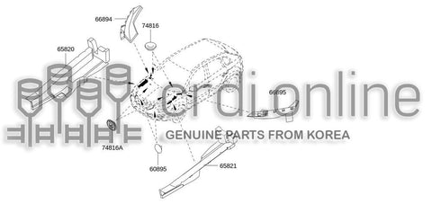 COVER-FRONT FENDERRH 76290-1484R 762901484R 76290 1484R