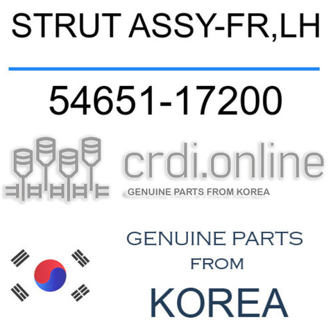 [ORIGINAL] STRUT ASSY-FR,LH 54651-17200 5465117200 54651 17200
