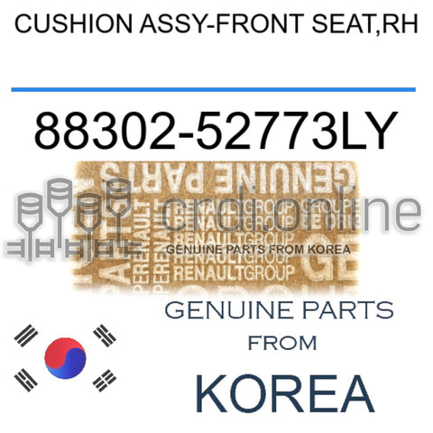 CUSHION ASSY-FRONT SEAT,RH [ORIGINAL] 88302-52773LY 8830252773LY 88302 52773LY