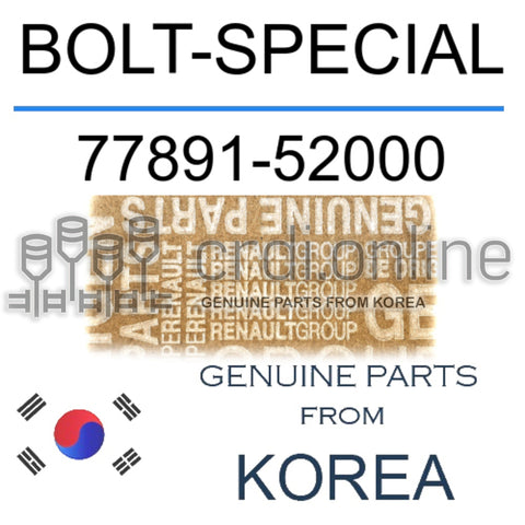 BOLT-SPECIAL [ORIGINAL] 77891-52000 7789152000 77891 52000