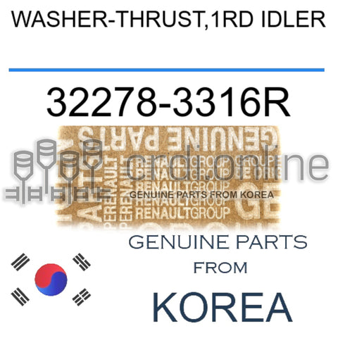 WASHER-THRUST,1RD IDLER [ORIGINAL] 32278-3316R 322783316R 32278 3316R