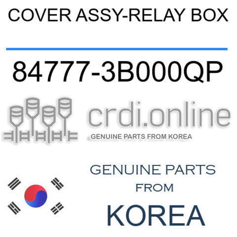 COVER ASSY-RELAY BOX 84777-3B000QP 847773B000QP 84777 3B000QP