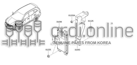 BRACKET-AUTO TRANSMISSION CONTROL 31043-4BA0C 310434BA0C 31043 4BA0C